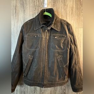 Mens Danier brown suede jacket. Like new.